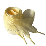 4cm Wide Chiffon Shoelaces Flat Ribbon Shoe Laces for Sneakers | 140cm/55Inch - Woodland Gatherer