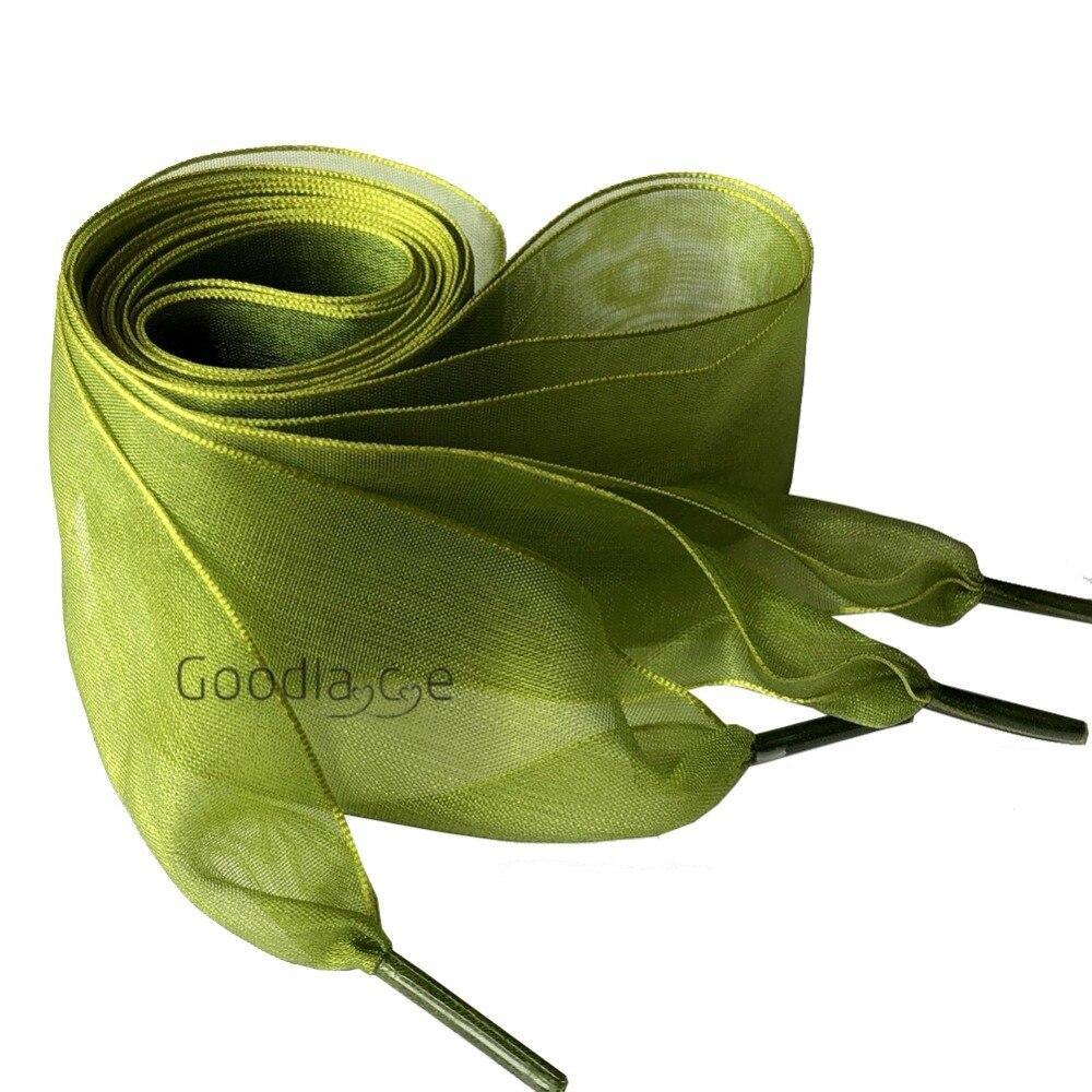 4cm Wide Chiffon Shoelaces Flat Ribbon Shoe Laces for Sneakers | 140cm/55Inch - Woodland Gatherer