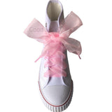 4cm Wide Chiffon Shoelaces Flat Ribbon Shoe Laces for Sneakers | 140cm/55Inch - Woodland Gatherer