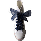 4cm Wide Chiffon Shoelaces Flat Ribbon Shoe Laces for Sneakers | 140cm/55Inch - Woodland Gatherer
