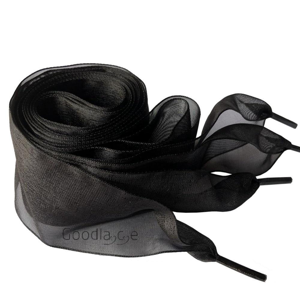 4cm Wide Chiffon Shoelaces Flat Ribbon Shoe Laces for Sneakers | 140cm/55Inch - Woodland Gatherer