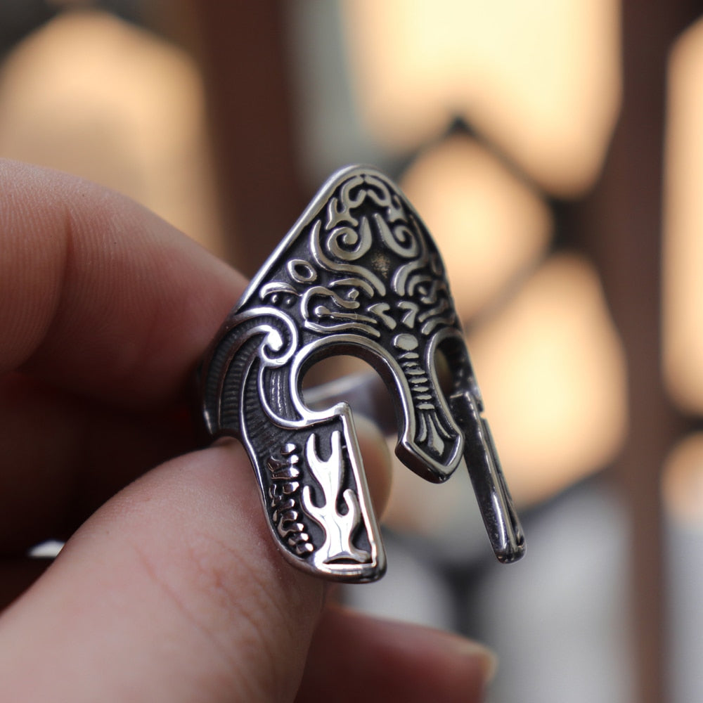 Viking Warrior Helmet Ring