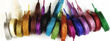 One Pair Glittery Flat Shoelaces 110cm