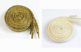 One Pair Glittery Flat Shoelaces 110cm