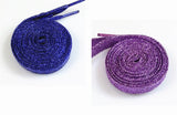 One Pair Glittery Flat Shoelaces 110cm