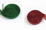 One Pair Glittery Flat Shoelaces 110cm