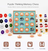 Montessori Memory Match Game Wooden Early Educational Toy