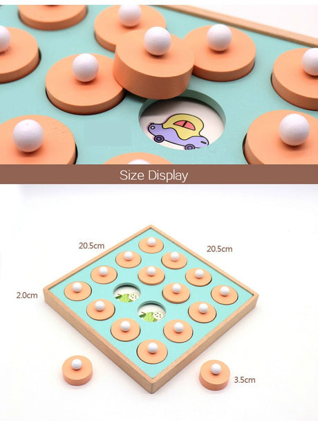 Montessori Memory Match Game Wooden Early Educational Toy