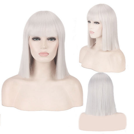 Mrs Wallace Cosplay Wig Green Black Red Pink Blue White Blonde Purple Brown Silver