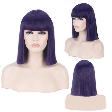 Mrs Wallace Cosplay Wig Green Black Red Pink Blue White Blonde Purple Brown Silver