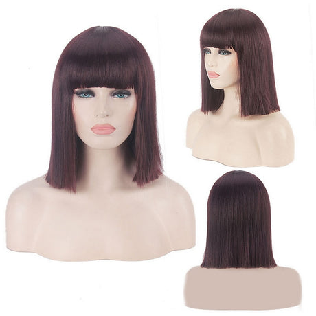 Mrs Wallace Cosplay Wig Green Black Red Pink Blue White Blonde Purple Brown Silver