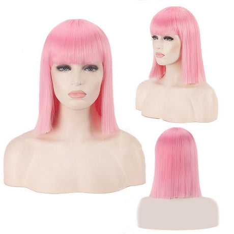 Mrs Wallace Cosplay Wig Green Black Red Pink Blue White Blonde Purple Brown Silver