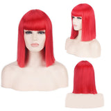 Mrs Wallace Cosplay Wig Green Black Red Pink Blue White Blonde Purple Brown Silver