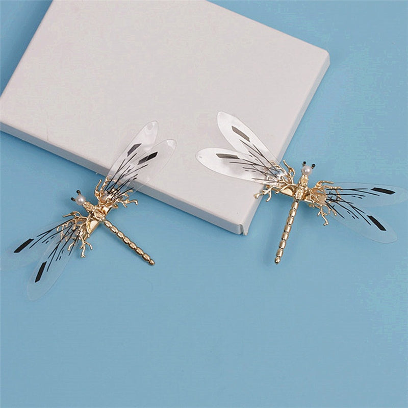 One Golden Dragonfly Hairpins