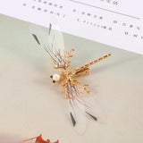 One Golden Dragonfly Hairpins