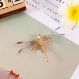 One Golden Dragonfly Hairpins