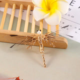One Golden Dragonfly Hairpins