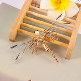 One Golden Dragonfly Hairpins