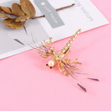 One Golden Dragonfly Hairpins
