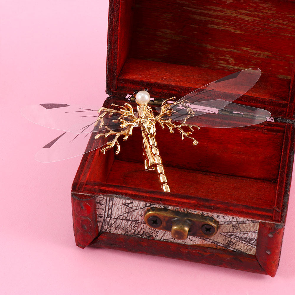 One Golden Dragonfly Hairpins