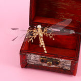 One Golden Dragonfly Hairpins