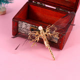 One Golden Dragonfly Hairpins