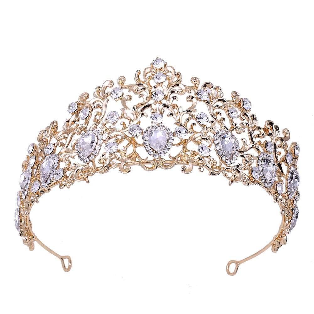 Forest Leaf Crystal Crown 4 Colours