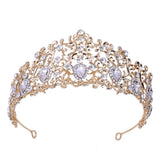 Forest Leaf Crystal Crown 4 Colours