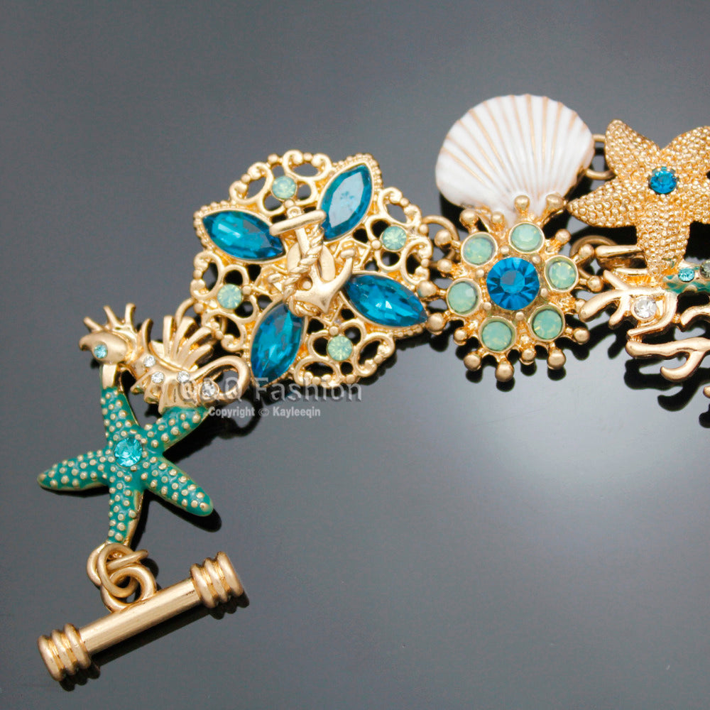Mermaid Charm Bracelet Pins Brooches Earrings Jewellery Fashion Online Gift Store | Woodland Gatherer | Australian Online Store | Gifts & Treasures | Special Occasions & Everyday Fun | Boho Life | Whimsical Treats | Jewellery | Fashion | Crafting DYI | Stationery | Boho Festival Fashion 