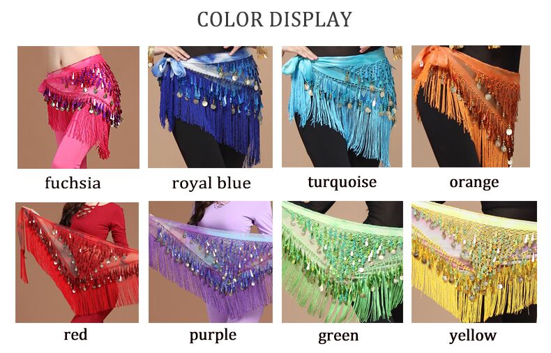 Gypsy Life Belly Dancing Fringed Hip Scarf