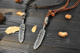 The Wishing Feather Leather Necklace