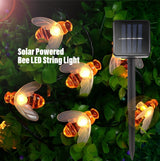 Honey Bee LED Fairy Lights Solar Powered