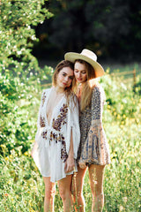 Embroidered Boho Mini Dress