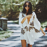 Embroidered Boho Mini Dress