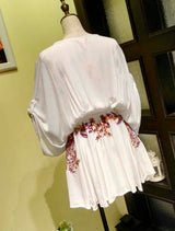 Embroidered Boho Mini Dress