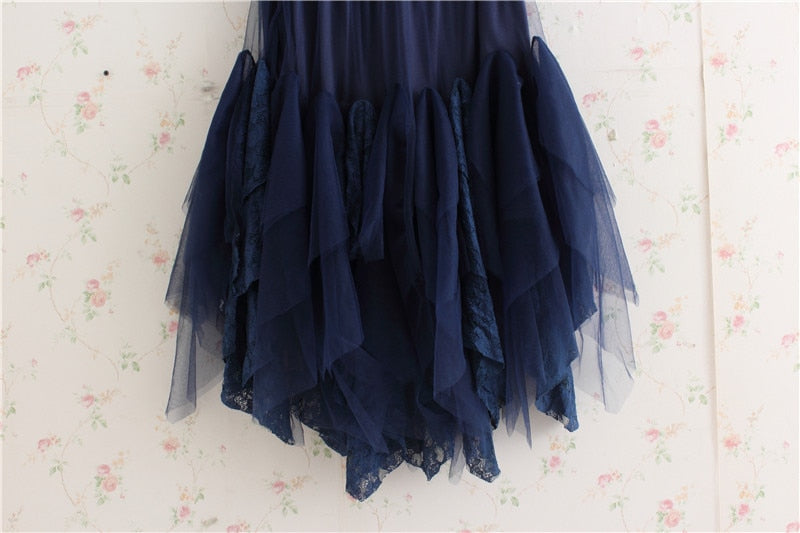 Mori Ruffled Lace Layering Skirt