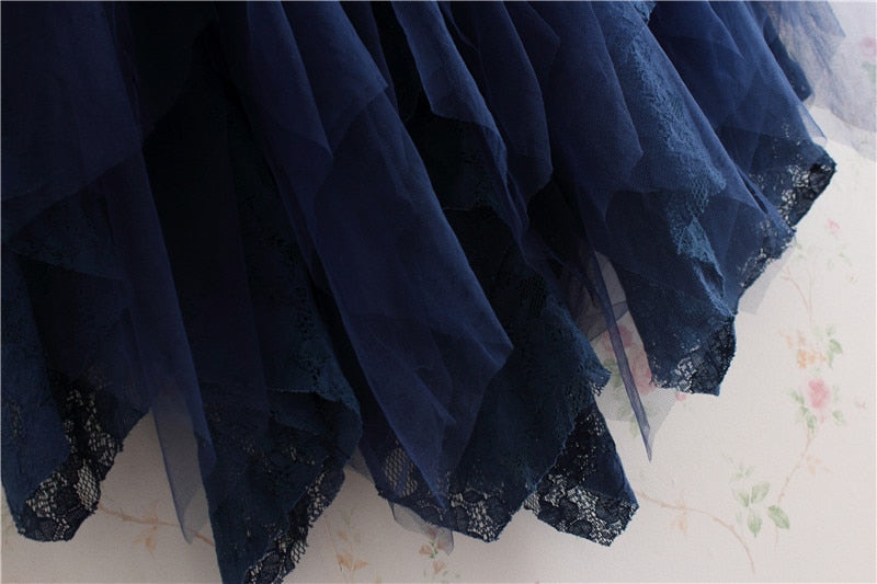 Mori Ruffled Lace Layering Skirt