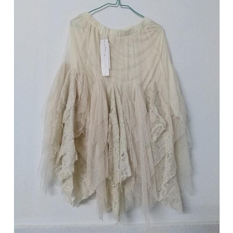 Mori Ruffled Lace Layering Skirt