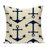 Sea Blue Nautical Cushion Covers Home Decor 21 Variations