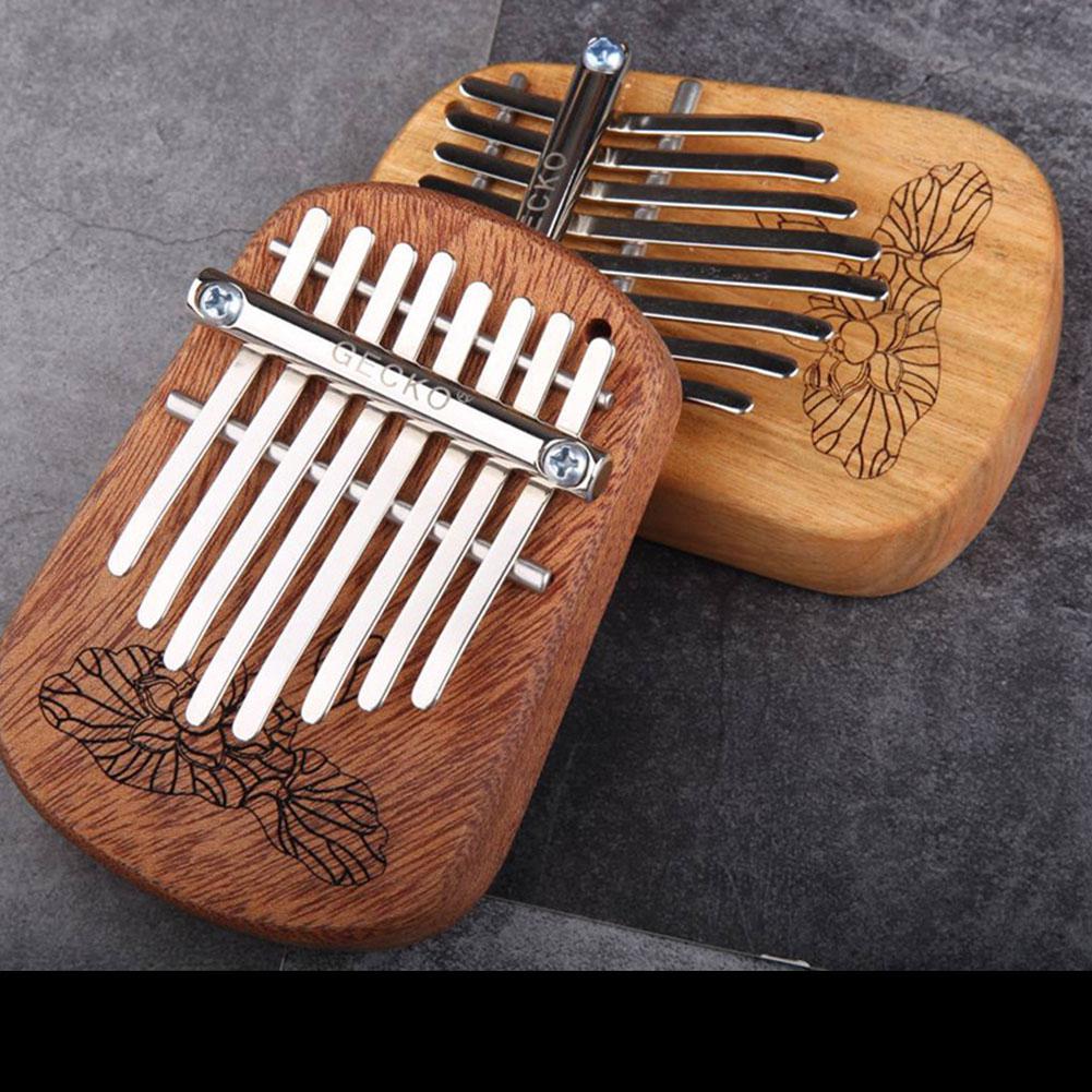 8 Key Mini Kalimba Camphor Wood or Mahogany Musical Instrument
