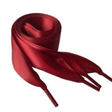 4cm Extra Wide Satin Shoelaces Flat Ribbon Laces for High-top Sneakers | 150cm/59Inch - Woodland Gatherer