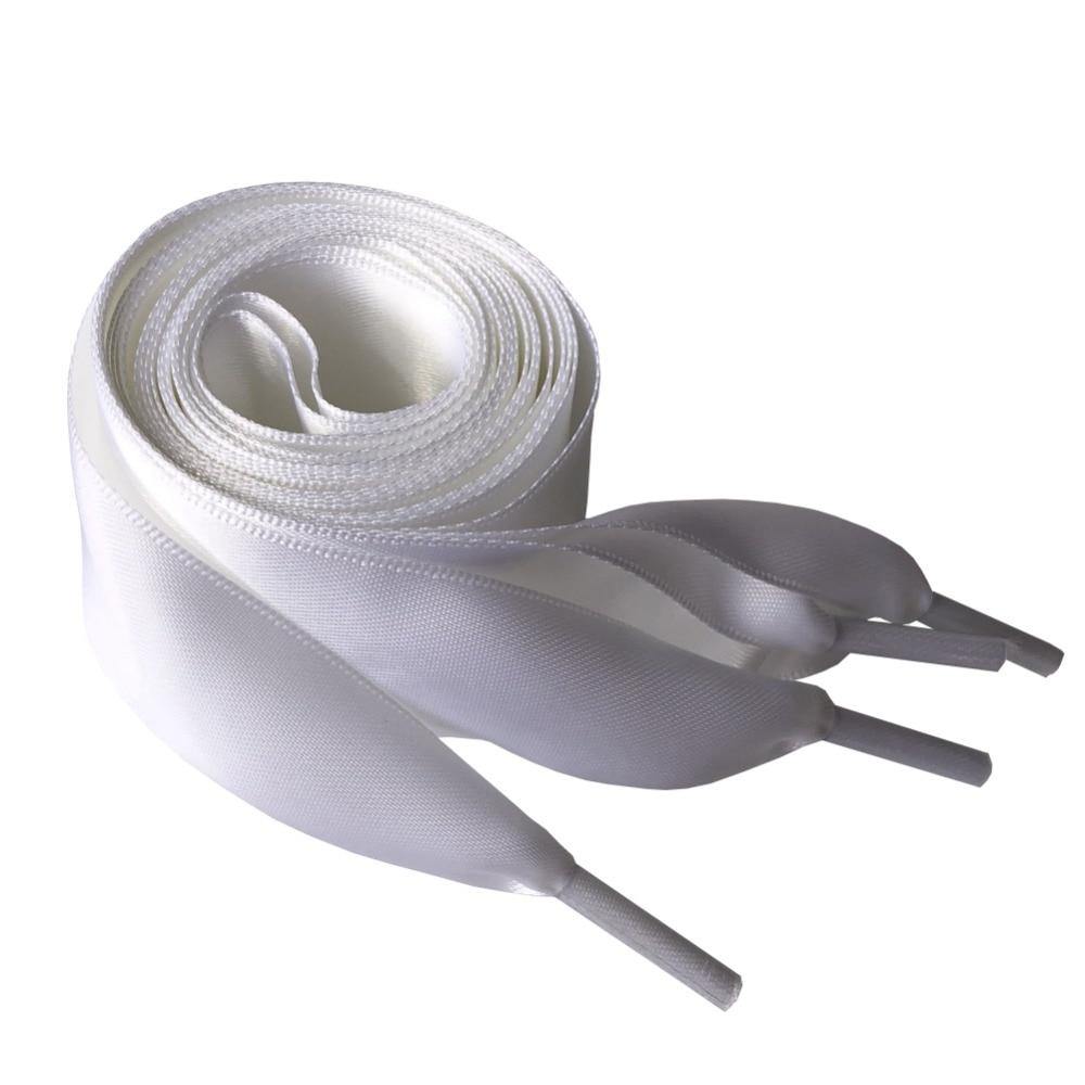 4cm Extra Wide Satin Shoelaces Flat Ribbon Laces for High-top Sneakers | 150cm/59Inch - Woodland Gatherer
