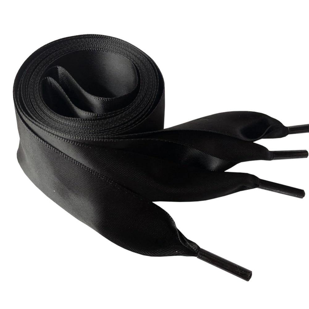 4cm Extra Wide Satin Shoelaces Flat Ribbon Laces for High-top Sneakers | 150cm/59Inch - Woodland Gatherer