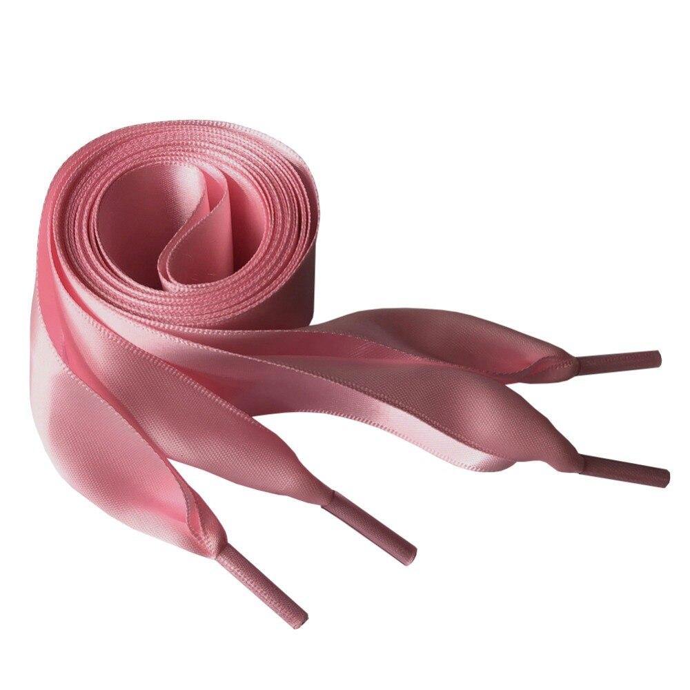 4cm Extra Wide Satin Shoelaces Flat Ribbon Laces for High-top Sneakers | 150cm/59Inch - Woodland Gatherer
