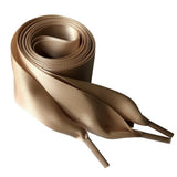 4cm Extra Wide Satin Shoelaces Flat Ribbon Laces for High-top Sneakers | 150cm/59Inch - Woodland Gatherer