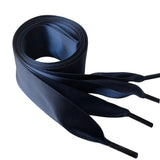 4cm Extra Wide Satin Shoelaces Flat Ribbon Laces for High-top Sneakers | 150cm/59Inch - Woodland Gatherer