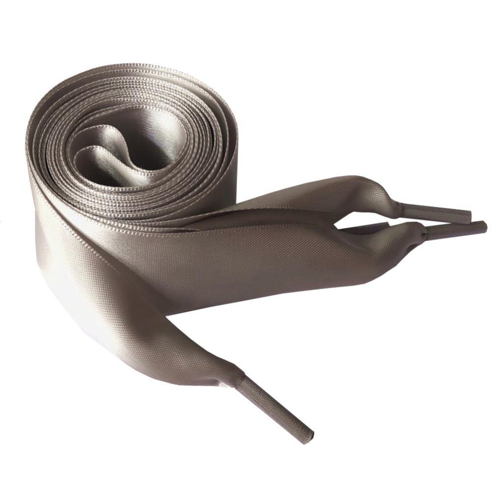 4cm Extra Wide Satin Shoelaces Flat Ribbon Laces for High-top Sneakers | 150cm/59Inch - Woodland Gatherer