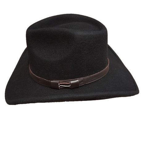 Black Western Cowboy Hat Wool Felt