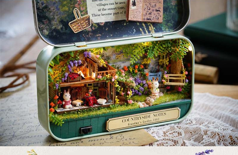 Box Theatre & Seed World Dollhouses DIY Model Kits with Miniatures