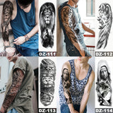 Lion King - Large Arm Sleeve Temporary Tattoo